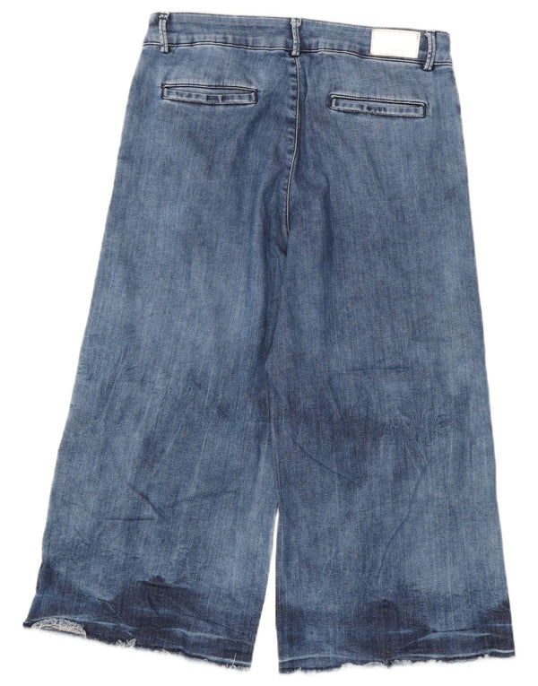 Diesel Womens Wide Leg Capri Jeans UK 14 Medium W30 L20 Blue