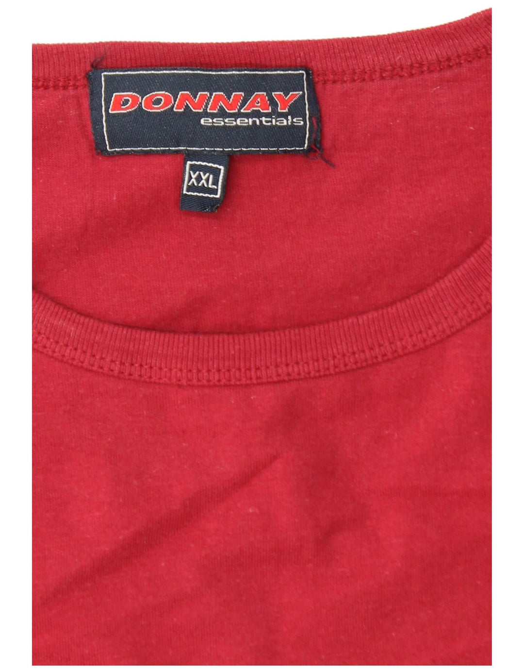 DONNAY Mens Vest Top 2XL Red Cotton