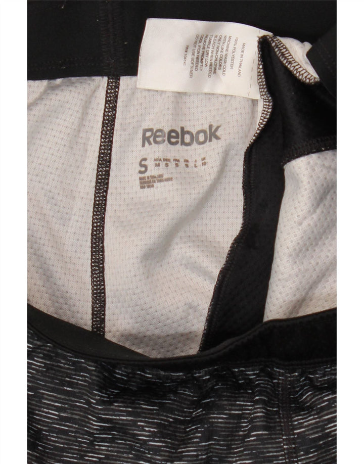 Pantaloni scurti sport REEBOK pentru femei UK 10 Small Gri Flecked Poliester