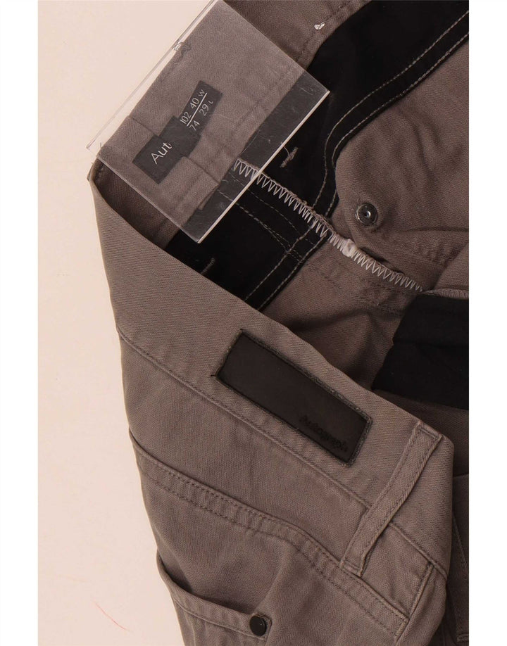 Pantaloni tăiați drepti pentru bărbați Marks & Spencer, L40 L25, gri