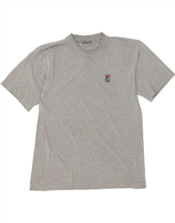 FILA Mens T-Shirt Top Large Grey Cotton Vintage Fila and Second-Hand Fila from Messina Hembry 