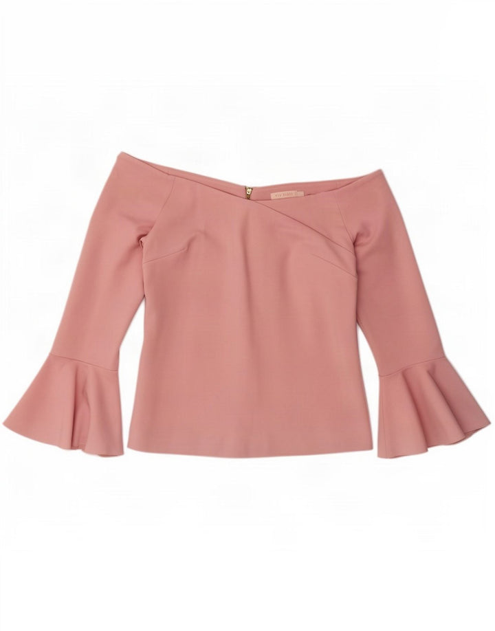 Top pentru femei Ted Baker, cu umeri tăiați, mărimea 3, viscoză, roz mediu
