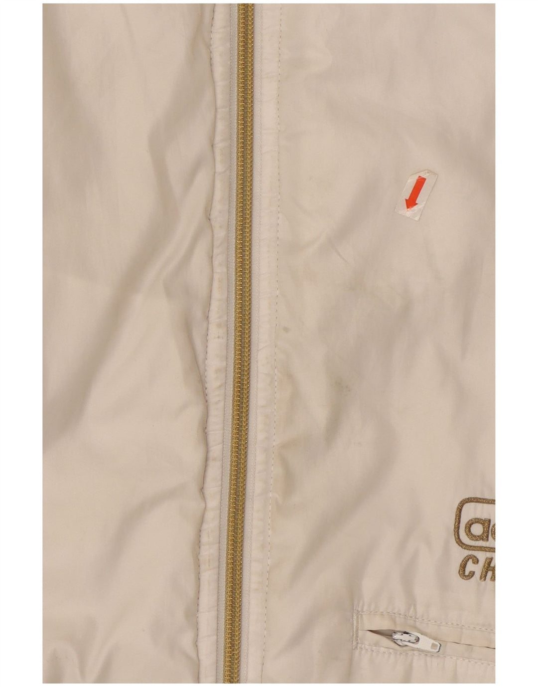 Jachetă bomber cu glugă pentru bărbați Adidas UK 40 Large White