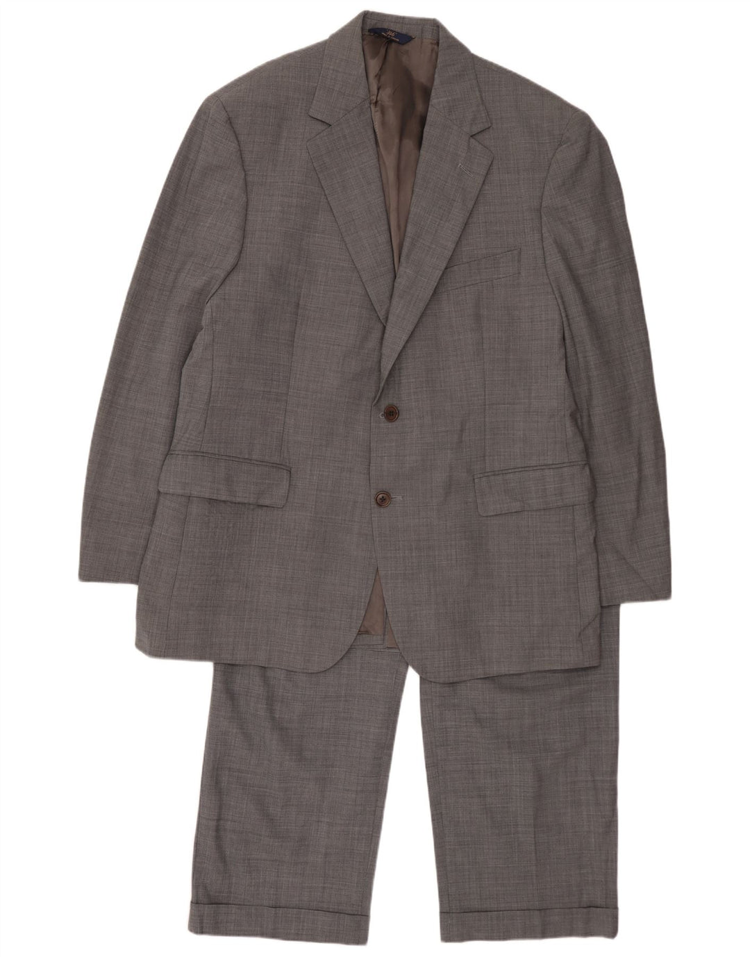 Costum pentru bărbați BROOKS BROTHERS 346, 2 nasturi, 2 piese UK 42 XL W34 L29 Lână gri