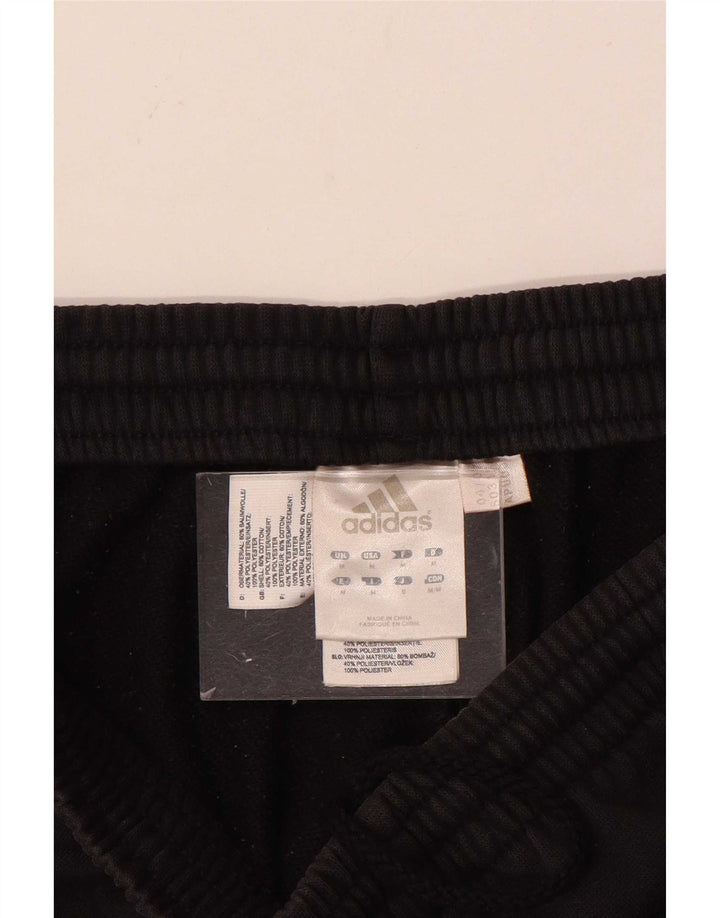 Pantaloni de trening Adidas pentru bărbați, bumbac mediu negru