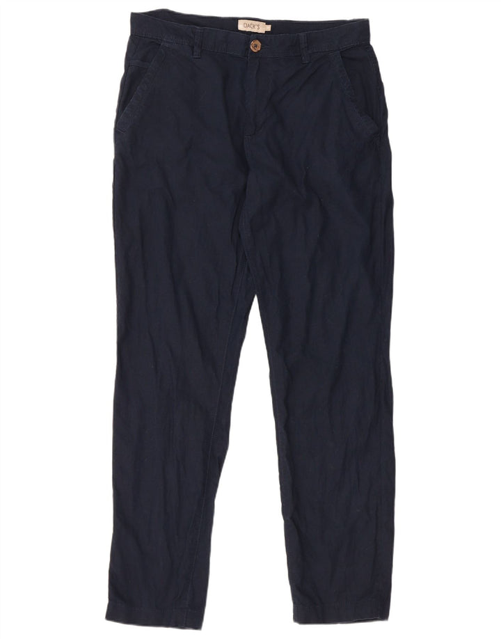 Pantaloni chino subțiri DAKS pentru bărbați, L32 L30, in albastru bleumarin
