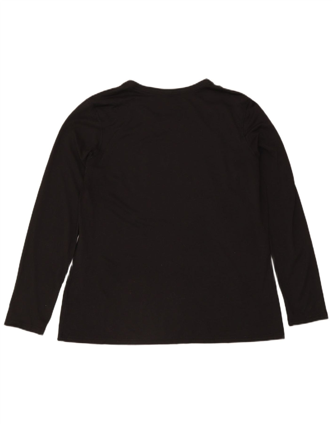 Top grafic Nike Dri Fit pentru femei cu mânecă lungă UK 20 2XL Poliester negru