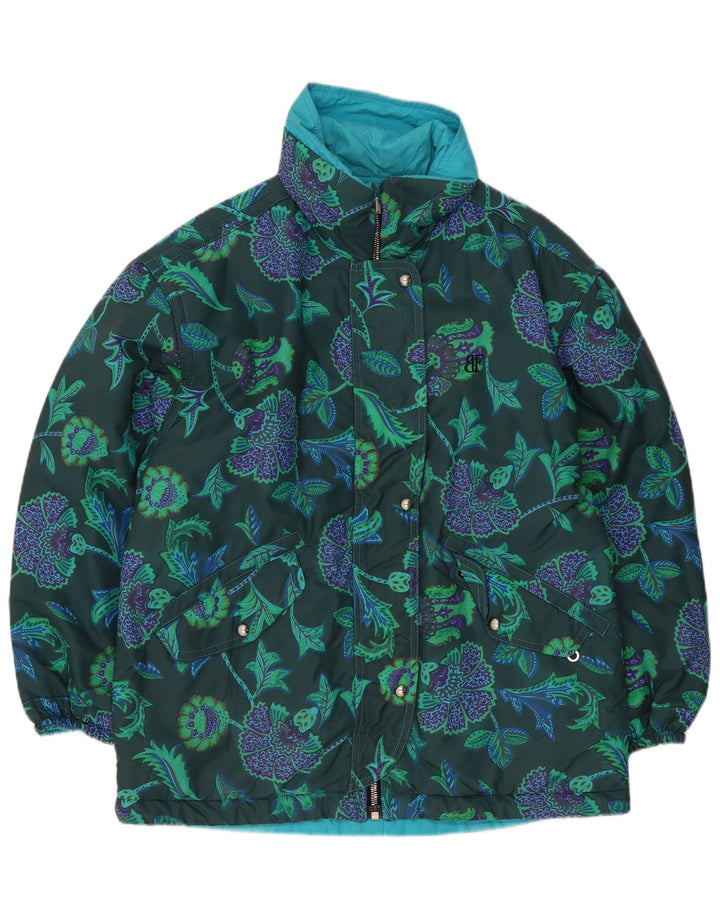 Jachetă reversibilă pentru femei Belfe IT 46 mare, albastru, nailon, floral