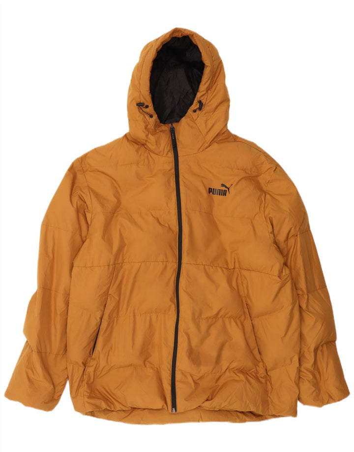 Jachetă căptușită cu glugă Puma pentru bărbați UK 42 XL poliester bej