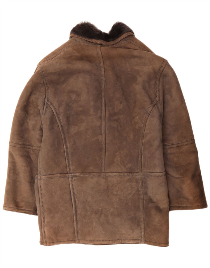 Jachetă bărbătească din shearling CONBIPEL IT 48 Maro Mediu