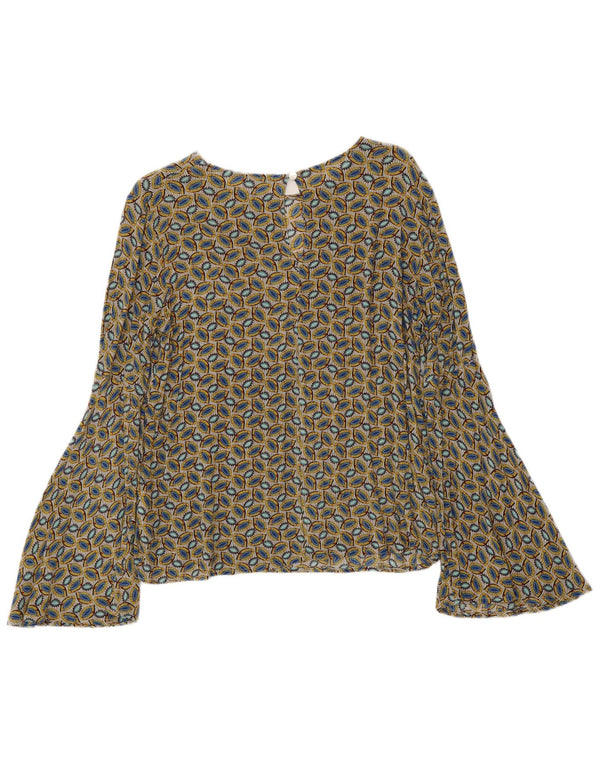 Bluză BENETTON pentru femei cu model abstract, UK 14 Medium Multicolor