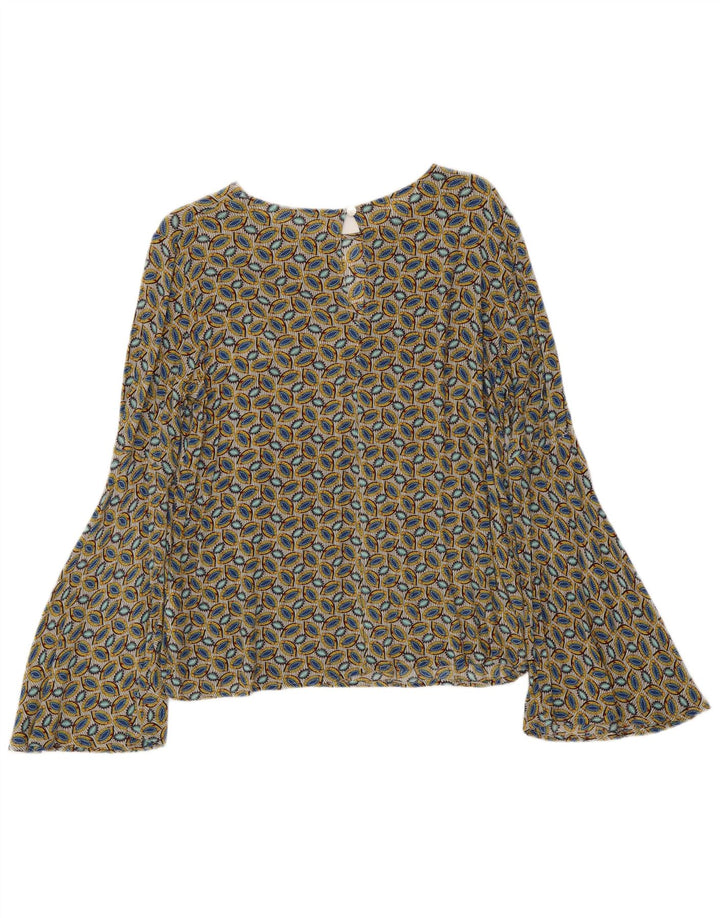 Bluză BENETTON pentru femei cu model abstract, UK 14 Medium Multicolor