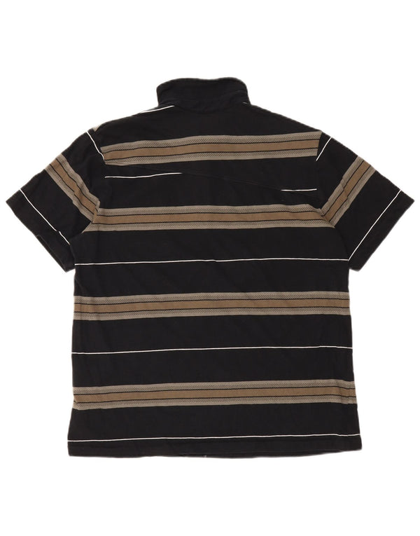 Tricou polo pentru bărbați VOLCOM, bumbac cu dungi negre medii