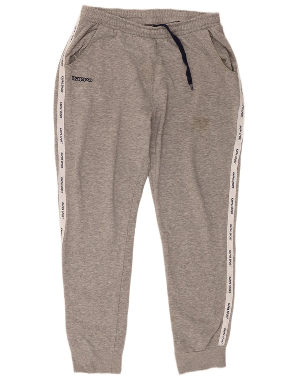 Pantaloni de trening grafic pentru bărbați Kappa Pantaloni de jogging XL, gri, bloc de culoare