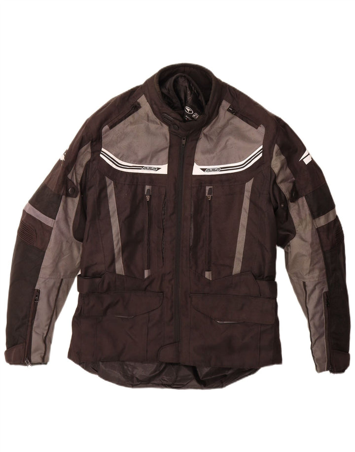 Jachetă pentru bărbați AXO Motorstyle Racer UK 38 Medium Black Colorblock Poliester