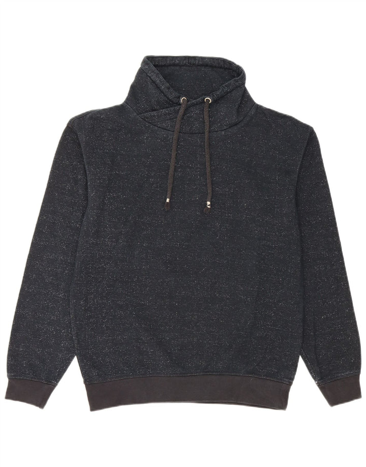 Pulover pentru bărbați Zara Pulover mic, albastru bleumarin, bumbac cu pete