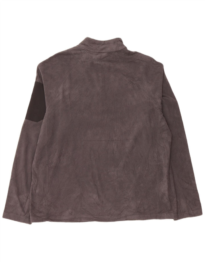 EDDIE BAUER Pulover din lână pentru bărbați, cu fermoar, XL, poliester gri