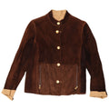 Jachetă vintage reversibilă pentru femei IT 42 Medium Brown Colorblock
