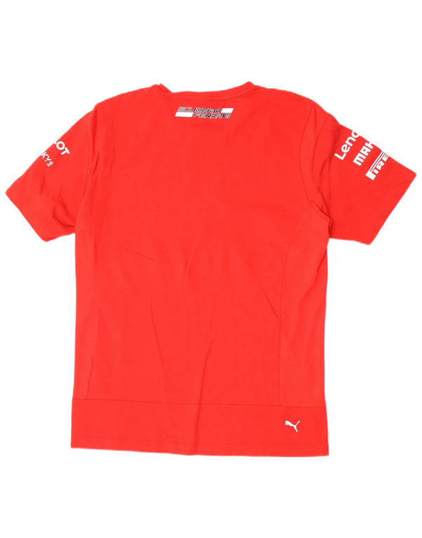 Tricou cu grafic Puma Ferrari pentru femei Top UK 16 Large Red Bumbac
