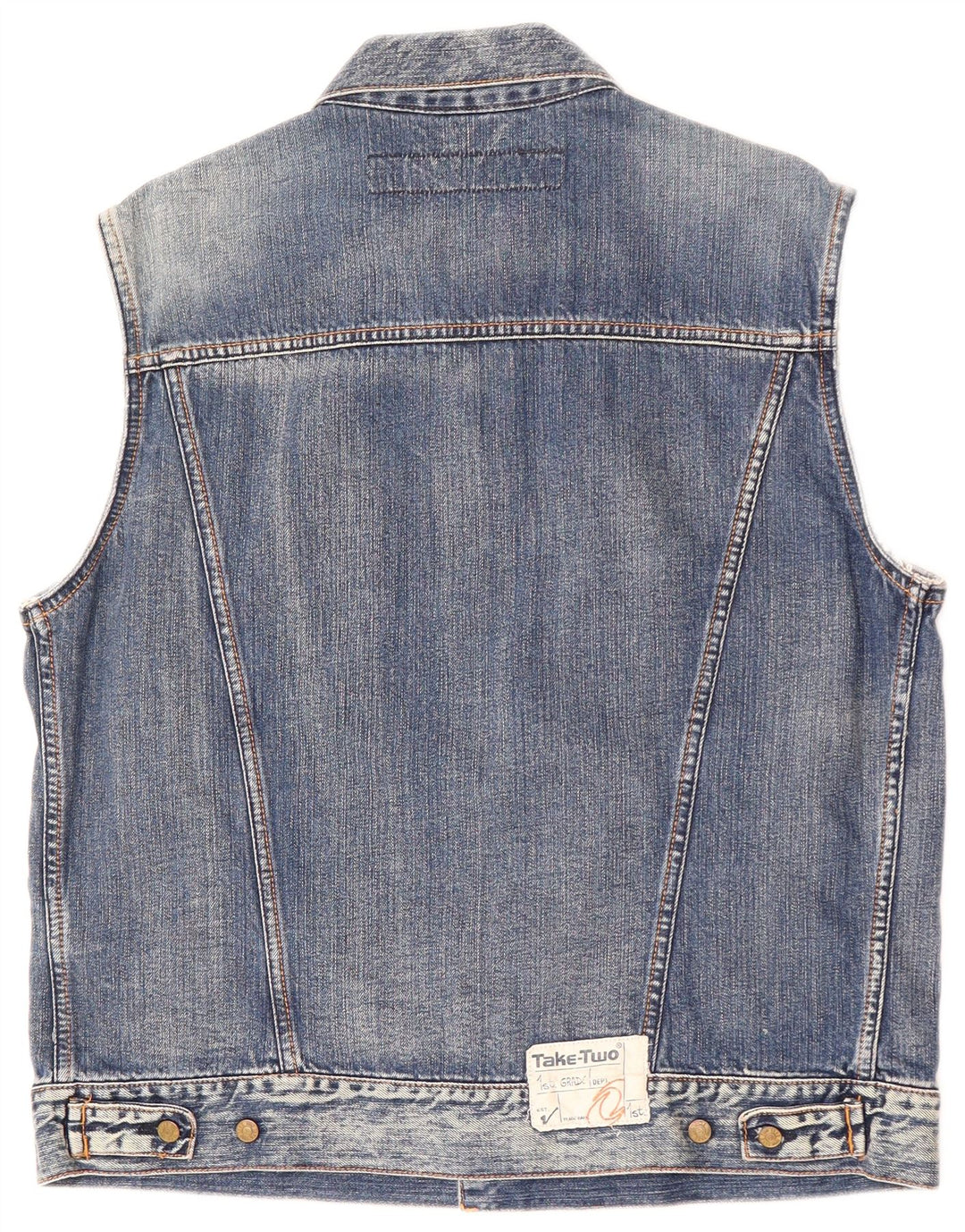 Gilet TAKE TWO Băieți Denim 13-14 Ani XL Bumbac Albastru