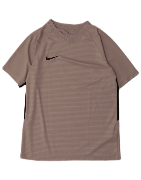 Tricou Nike Dri Fit pentru băieți Top 13-14 ani XL Gri Poliester color bloc