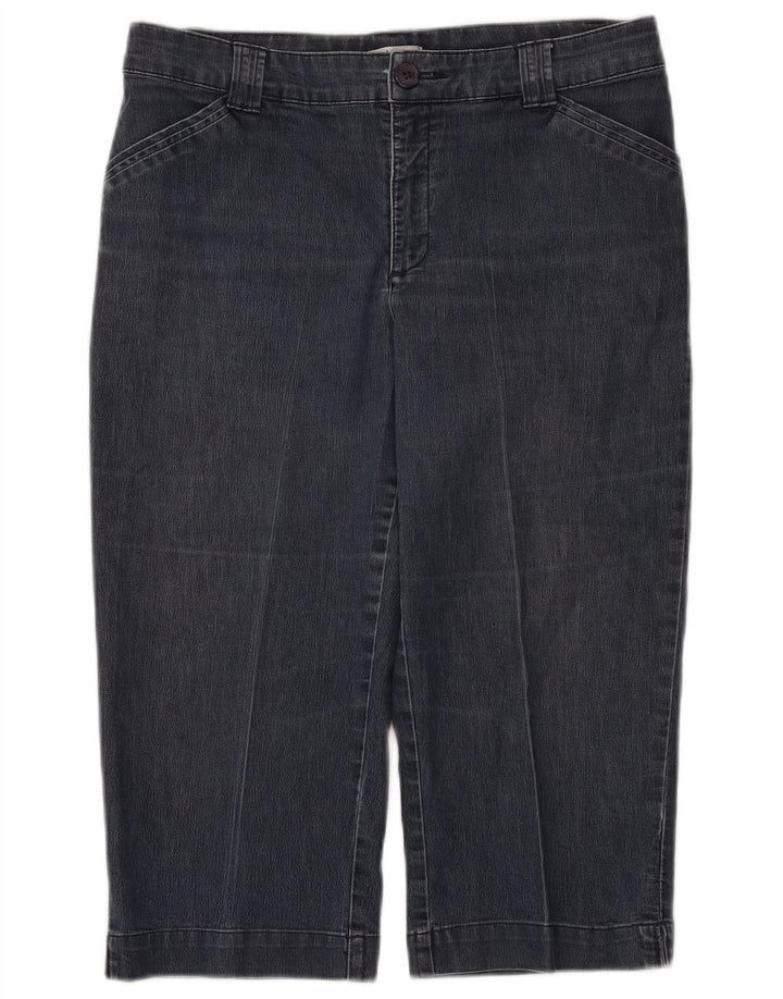 Jeans Capri pentru femei Lee US 12 Large W32 Bumbac bleumarin