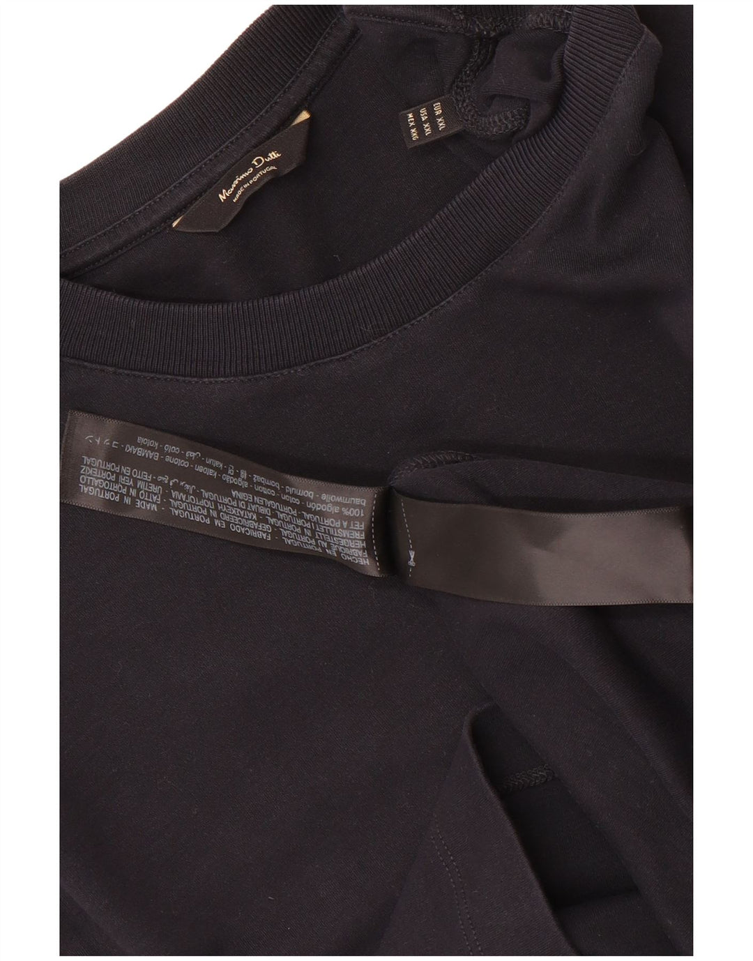 Tricou Massimo Dutti pentru bărbați Top 2XL Bumbac bleumarin