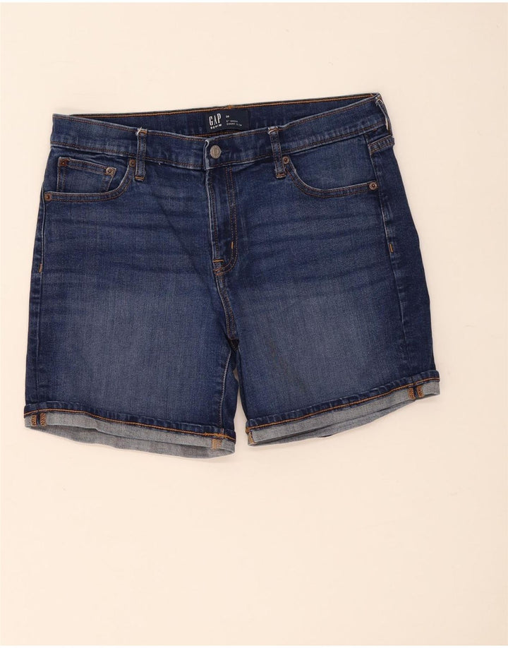 Pantaloni scurți din denim pentru femei Gap W30, bumbac albastru mediu