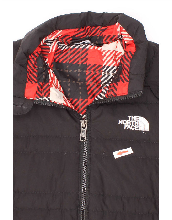 Jachetă căptușită pentru băieți The North Face, 7-8 ani, poliester negru mic
