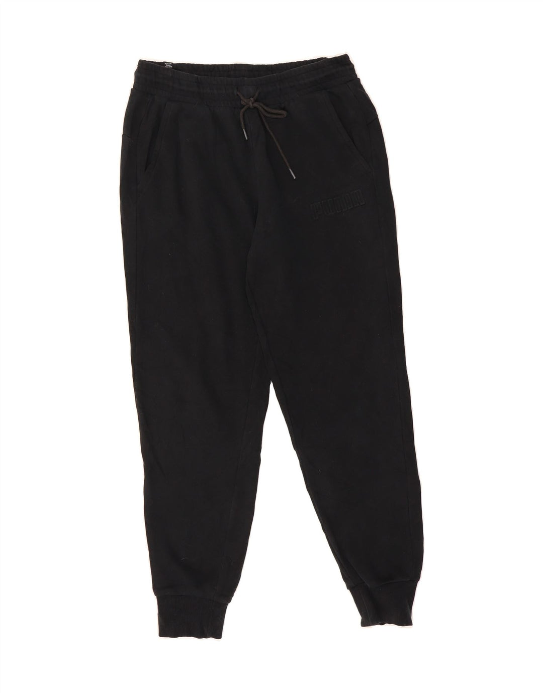 PUMA Mens Tracksuit Trousers Joggers Medium  Black Cotton Vintage Puma and Second-Hand Puma from Messina Hembry 