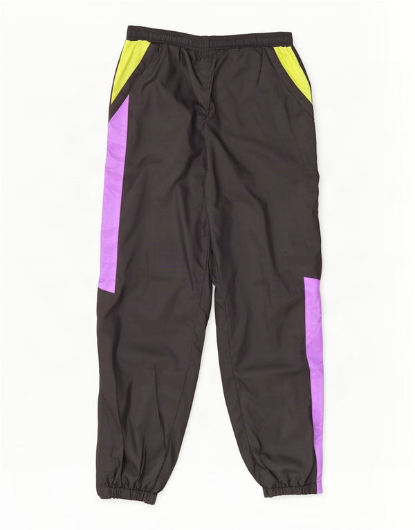 Pantaloni de trening Vintage pentru bărbați Pantaloni de jogging Mediu Negru Colorblock Nylon