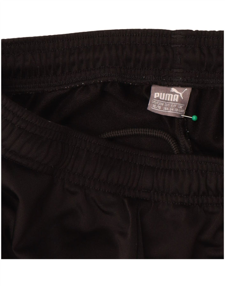 Puma Băieți Pantaloni Trening Pantaloni Joggeri 13-14 Ani Poliester Negru