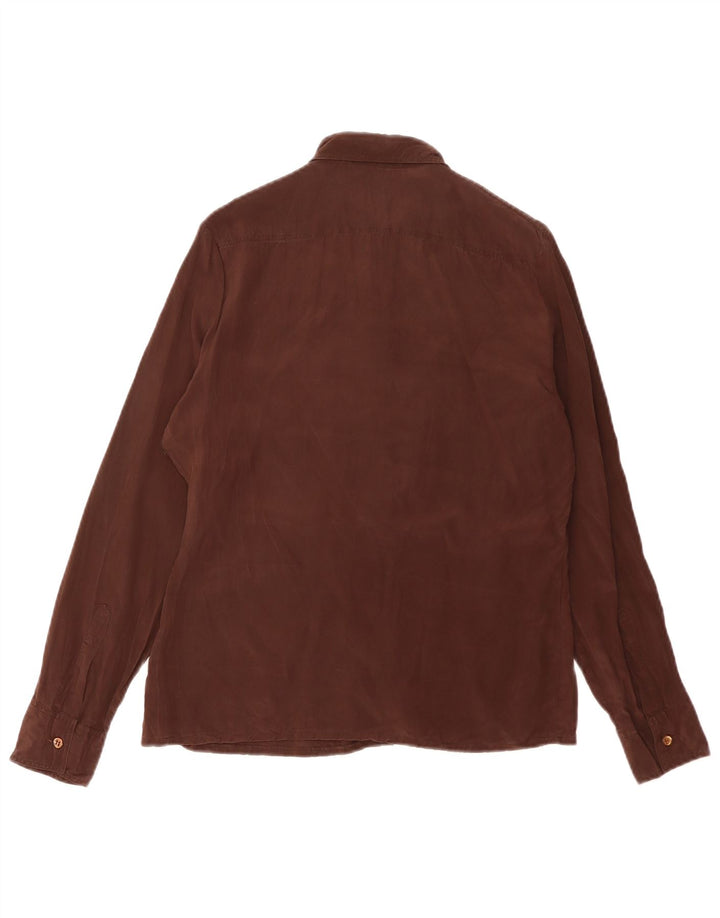 Cămașă Femei Franck Olivier IT 44 Mătase Maro Mediu