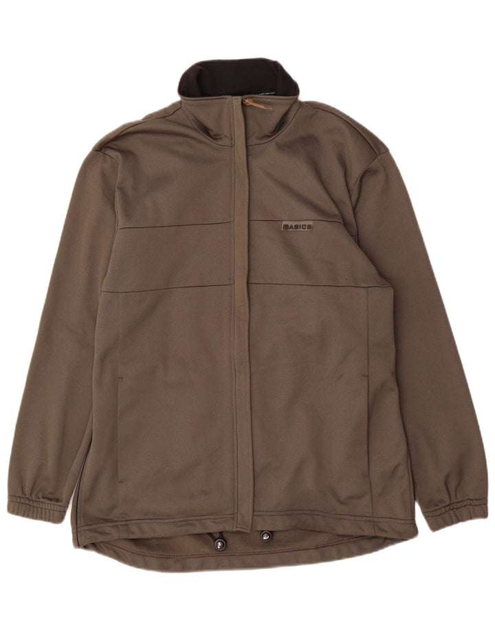 Jachetă de top pentru trening ASICS pentru femei, cu tăiere largi, UK 14 Medium Khaki