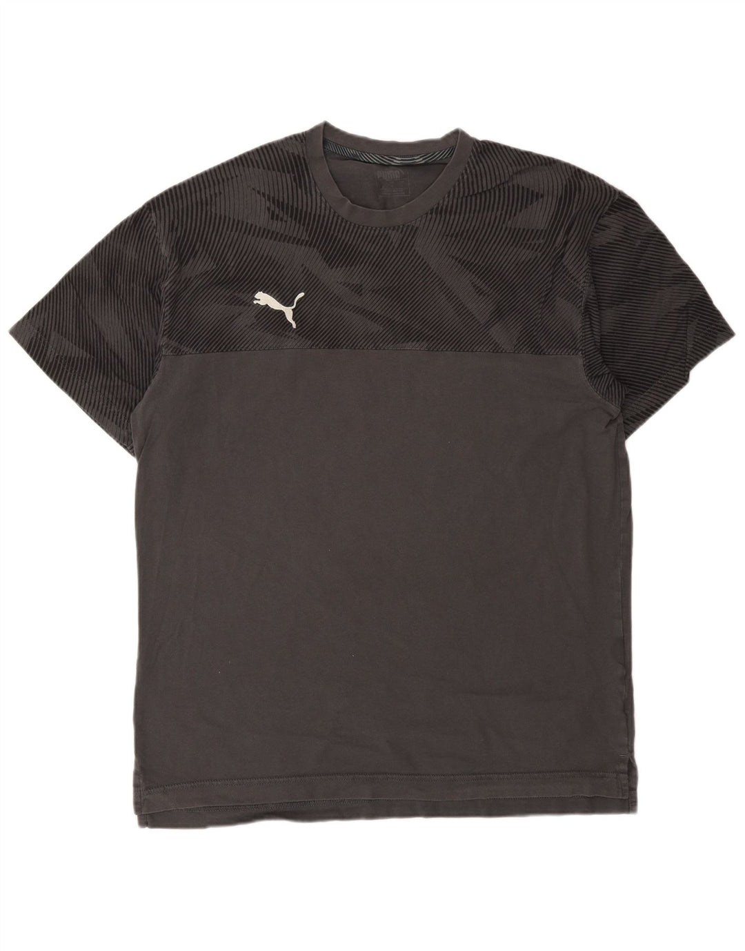 Tricou pentru bărbați Puma Top Large Gri Geometric Bumbac