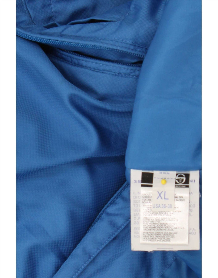 Jachetă căptușită cu grafică pentru bărbați Sergio Tacchini UK 42 XL Albastru Colorblock
