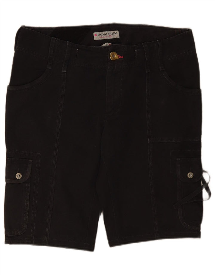 Pantaloni scurti cargo pentru femei Think Pink IT 46 Large W34 Bumbac gri