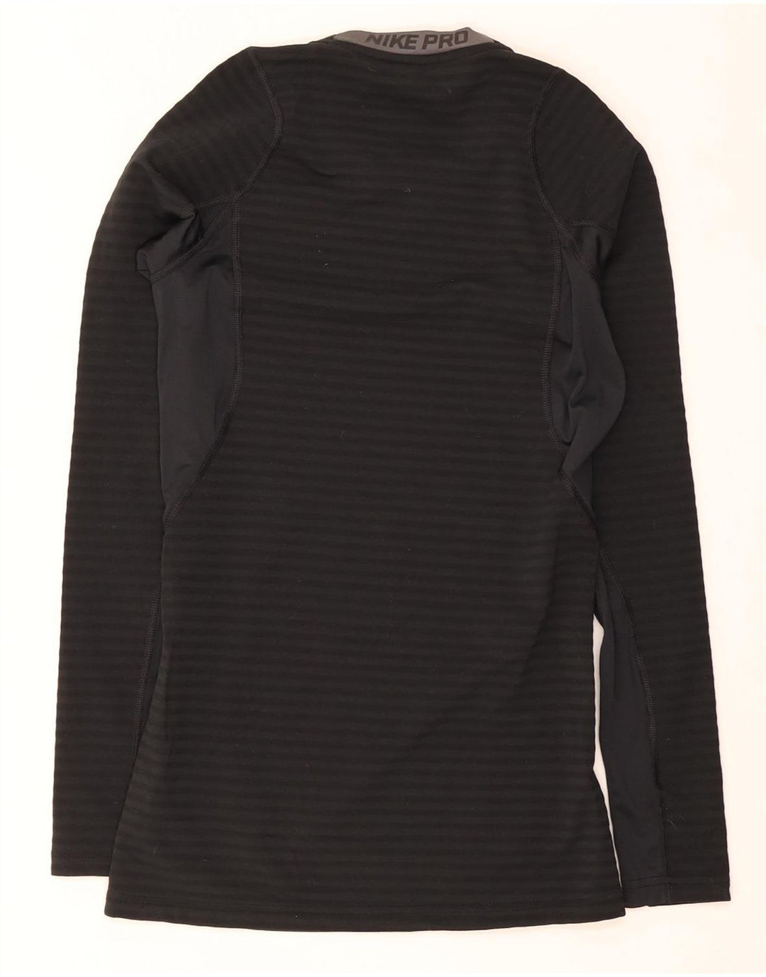 Nike Dri Fit Top cu mânecă lungă pentru bărbați, poliester negru mic