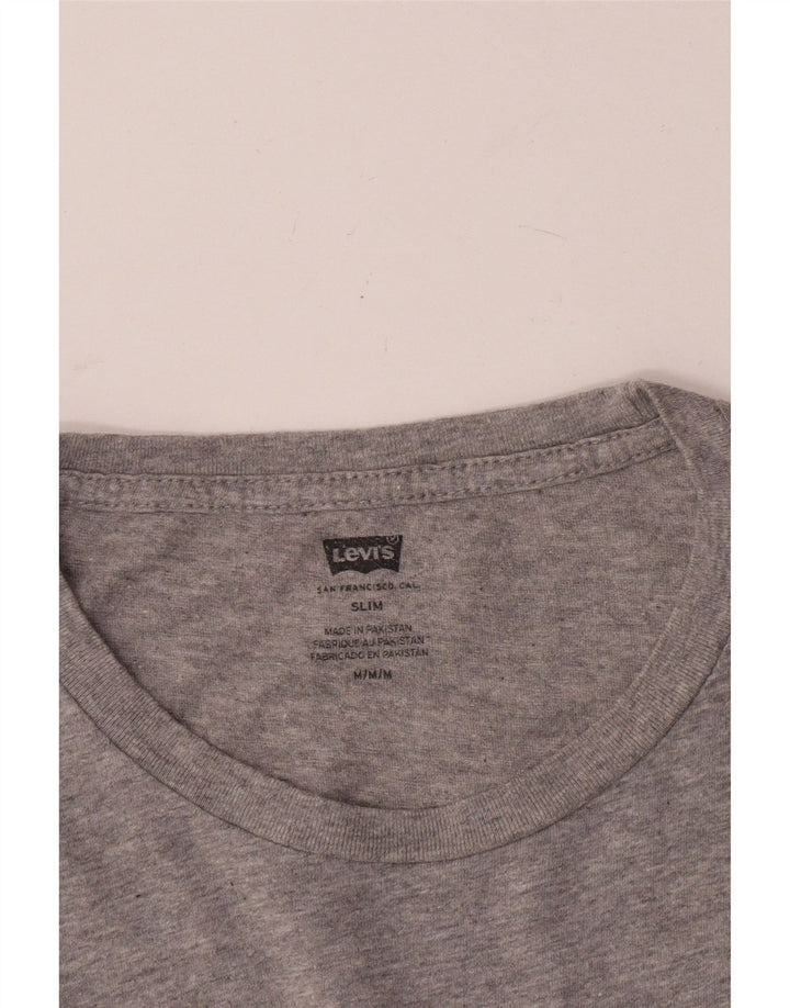 Tricou Levi's pentru femei Slim Graphic Top UK 14 Medium Gri
