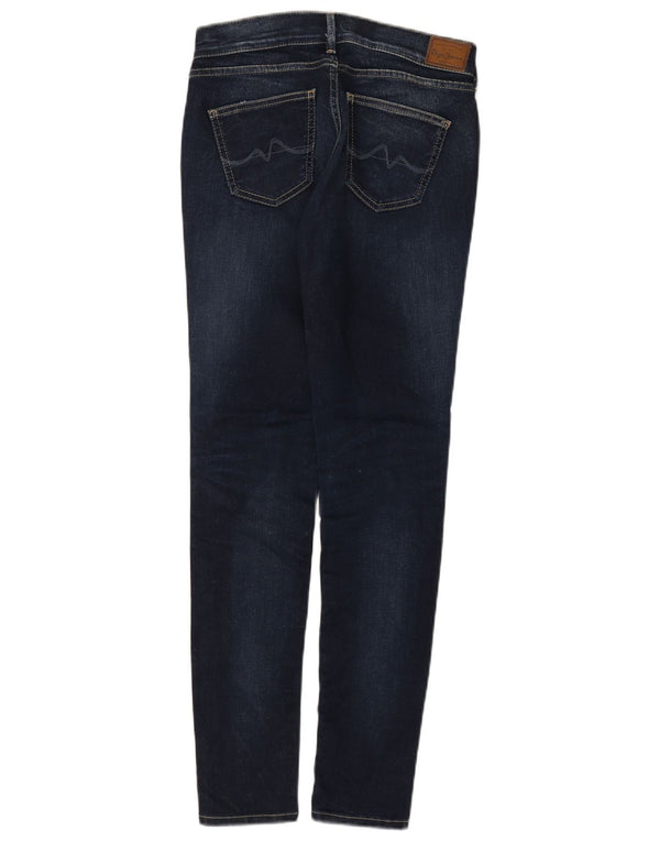 PEPE Jeans Womens Slim Regular Skinny W27 L30 Bleumarin Bumbac