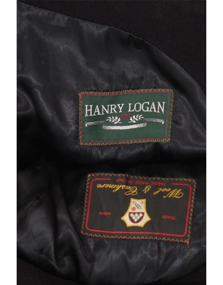 Pardesiu pentru bărbați VINTAGE UK 40 mare lână bleumarin