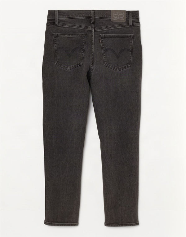Blugi conici pentru femei Levi's cu talie înaltă L29 L27 bumbac gri