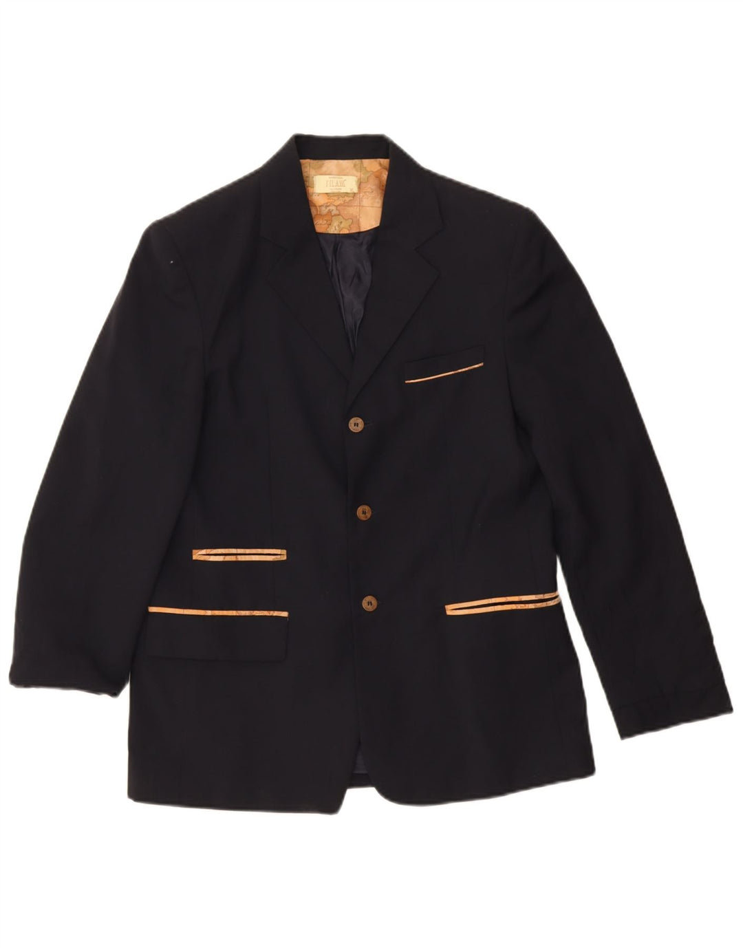 ALVIERO MARTINI Sacou blazer cu 3 nasturi pentru baieti 13-14 ani XL bleumarin