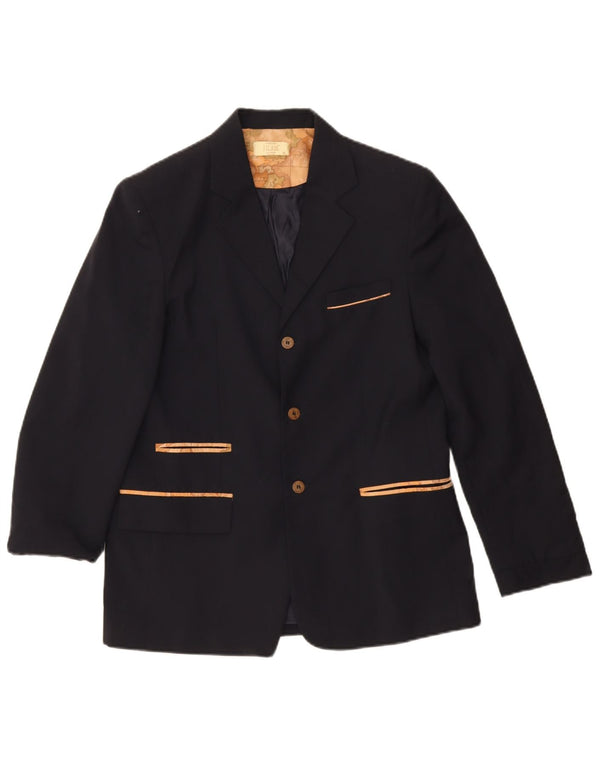 ALVIERO MARTINI Sacou blazer cu 3 nasturi pentru baieti 13-14 ani XL bleumarin