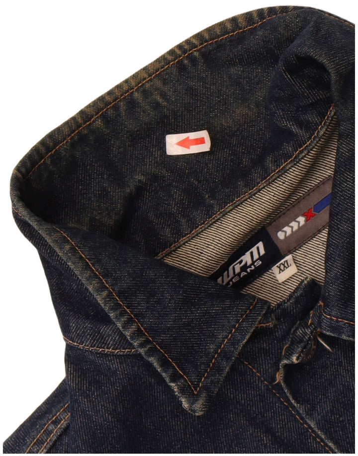 Jachetă de blugi pentru bărbați WPM UK 44 2XL Bumbac bleumarin