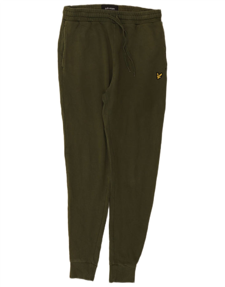 Lyle & Scott Pantaloni de trening pentru bărbați Pantaloni de jogging Bumbac verde mediu