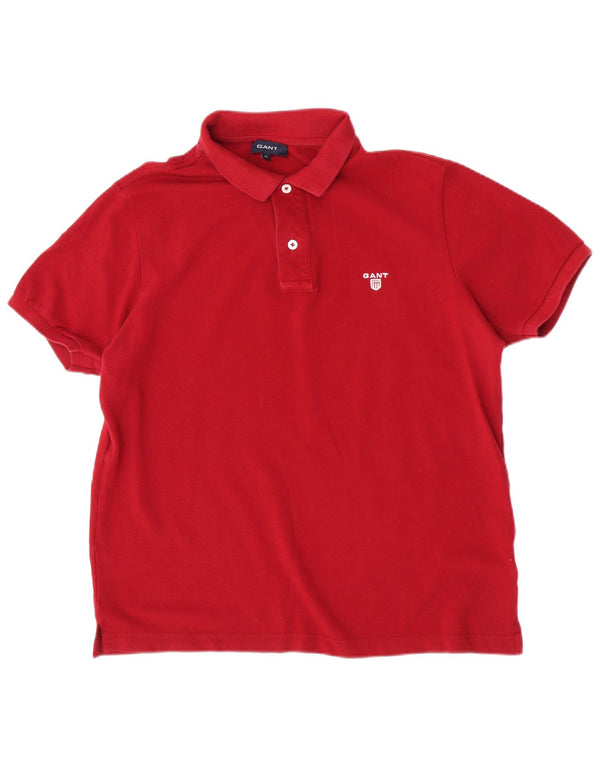 Tricou polo pentru bărbați Gant, bumbac roșu XL