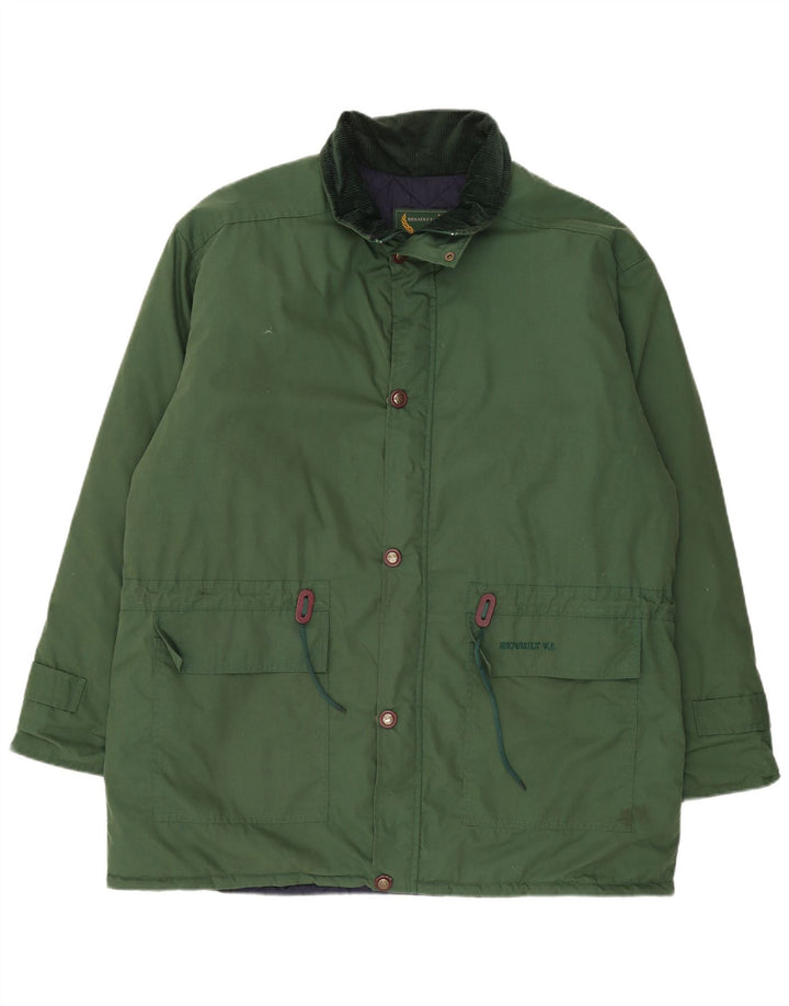 Jachetă căptușită vintage pentru bărbați UK 44 2XL bumbac verde