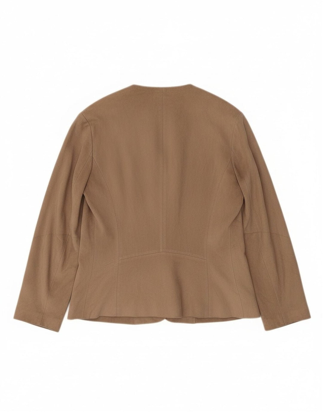 Top cardigan Zara pentru femei cu mâneci 3/4 UK 14 Medium Bej Poliester