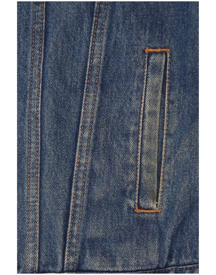 Jachetă de blugi Sherpa pentru femei Levi's UK 14, bumbac albastru mediu